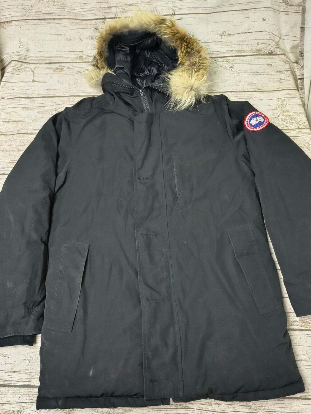 CANADA GOOSE 3438JM Jasper Parka - Down Jacket Black Japan Exclusive Size Large
